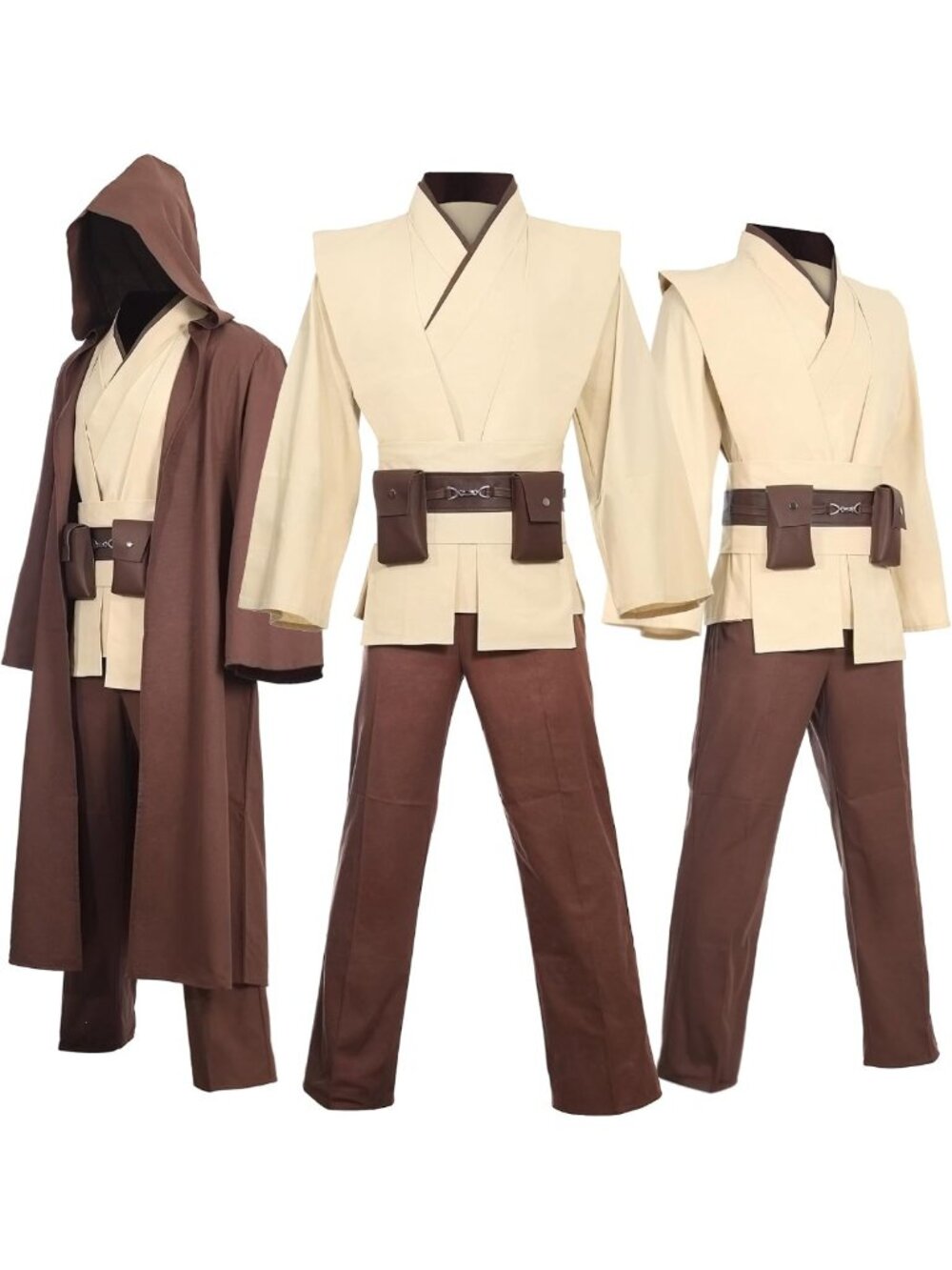 Men's Halloween Costume Robe & Cloak Set | Adult Male Tunic for Cosplay
